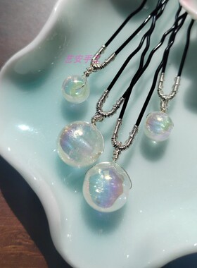 白月梵星白烁同款925银耳环白鹿