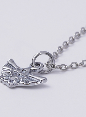 十一星球塞尔达猫头鹰钛钢项链
