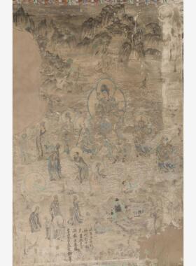 新品宋 榆林窟003窟主室西壁 壁画仿古字画高清微喷复制临摹范本