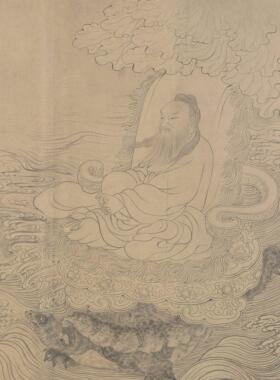 元张渥九歌图纸本水墨