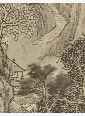 明沈周春云叠嶂纸本中国