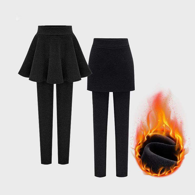 假两件内搭裤女秋冬季外穿包臀裙裤一体加绒加厚保暖胖mm大尺码裤,淘宝优惠券,粉丝福利购,淘宝优惠卷