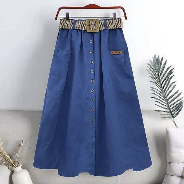 Pure cotton 2024 spring and summer new Korean skirt