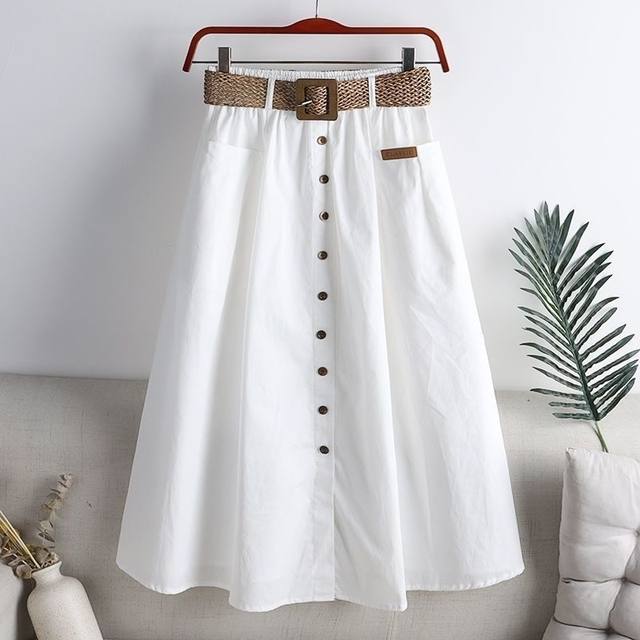 Pure cotton 2024 spring and summer new Korean skirt