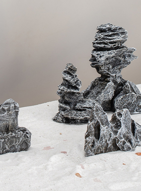 盆栽假山石微景观生态小块奇石