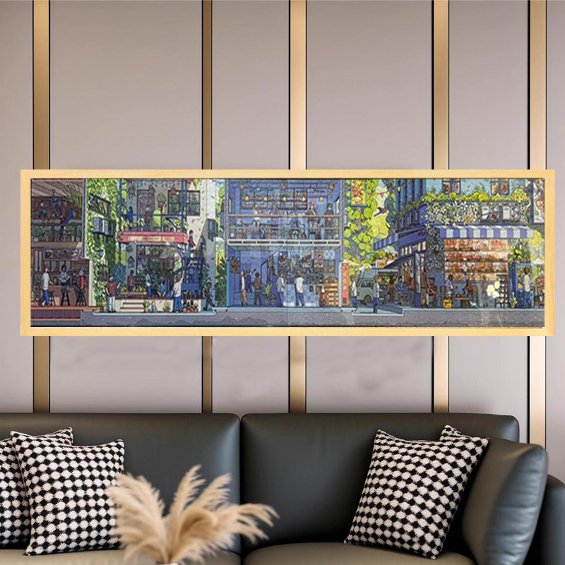 1000片拼图框缤纷都市A+B卷组合配套框168*38 氧气森林84*38相框,淘宝优惠券,粉丝福利购,淘宝优惠卷