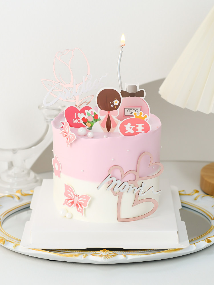 新款母亲节蛋糕装饰背影女神妈妈仙女妈妈亚克力妈妈节日快乐插件,淘宝优惠券,粉丝福利购,淘宝优惠卷