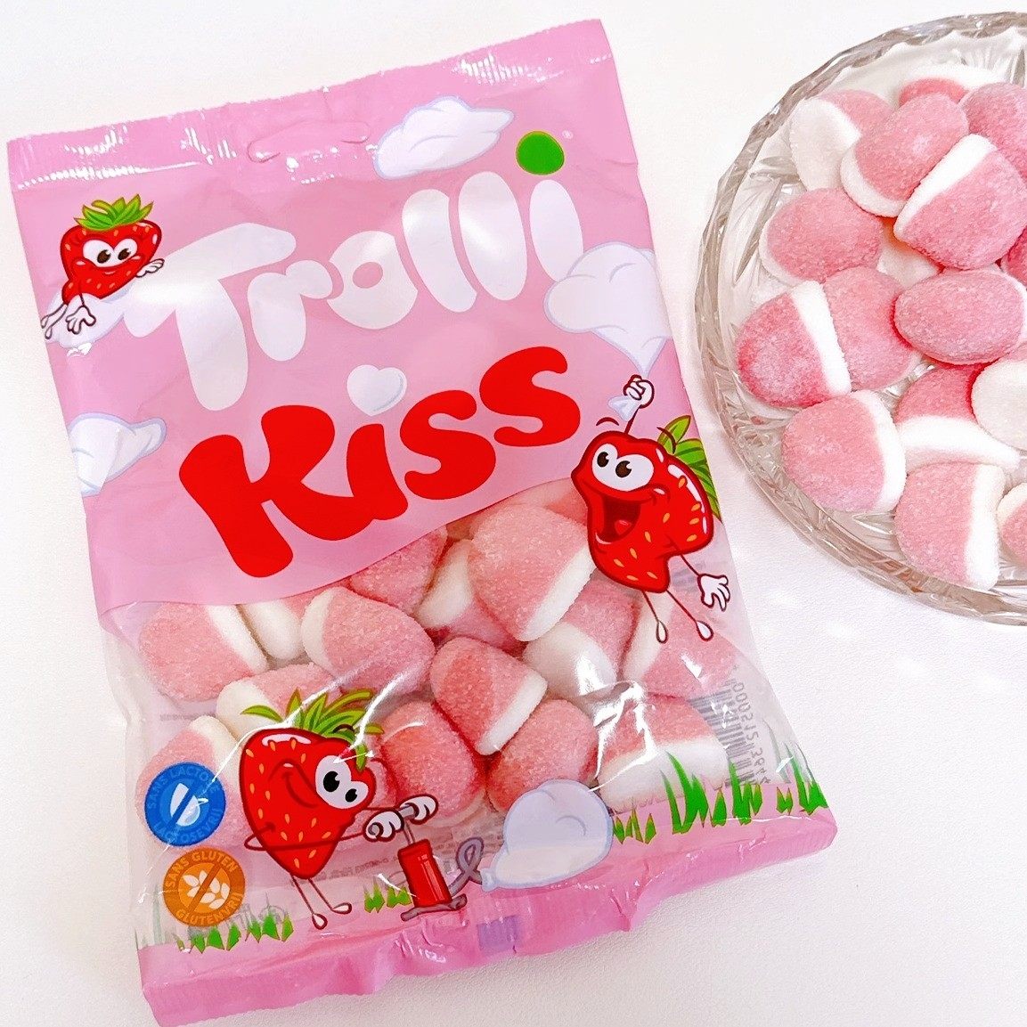 德国Trolli口力酸爽草莓天线糖kiss草莓糖酸苹果圈虫虫超酸橡皮糖,淘宝优惠券,粉丝福利购,淘宝优惠卷