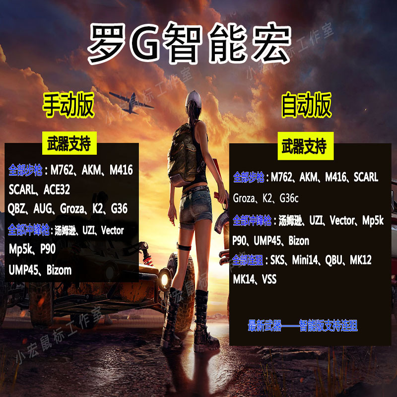 PUBG鼠标宏绝地求生吃鸡适用于G502GPW102系罗驱动物理宏主播用压-图0