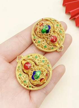 情侣款创意沙金平安好运钥匙扣汽