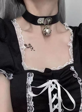 锁骨链女短款颈带脖子饰品项圈项链简约韩国学生颈链黑色百搭脖链