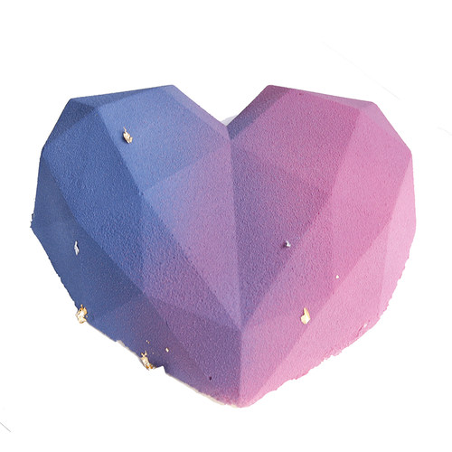 爱心蛋糕慕斯钻石纪念日花艺心形生日纪念日求婚送闺蜜杭州同城 - 图3