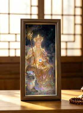 南无大愿地藏王菩萨画像九华山供奉圣像挂画藏地王菩萨画像摆件画