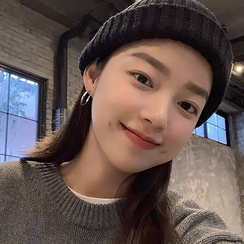 S999纯银针耳环素圈耳环爆款小众高级镀金素圈耳环百搭气质冷淡风,淘宝优惠券,粉丝福利购,淘宝优惠卷