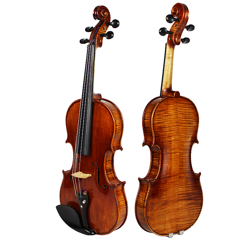 Snowpine斯洛帕尼手工制作实木小提琴SV250精品带花成人演奏-图3