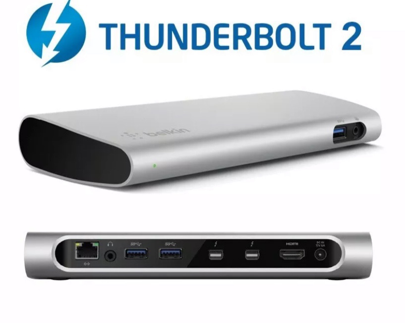 Belkin贝尔金 Thunderbolt2 苹果MacBook雷电2扩展底座千兆4K高清 - 图3