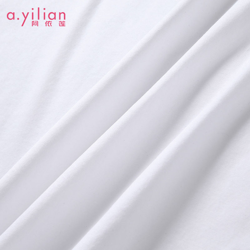 阿依莲正品女2020夏装新款宽松t恤 阿依莲折扣正品店毛针织衫