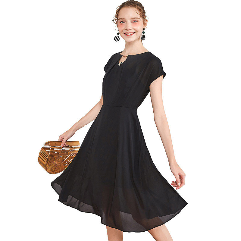 阿依莲艾赛丝戈夏季新款雪纺仙女裙 阿依莲女装折扣店连衣裙