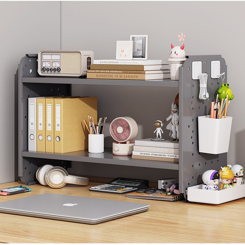 桌上书架桌面置物架办公桌收纳架宿舍学生学习桌多功能书架 - 图0