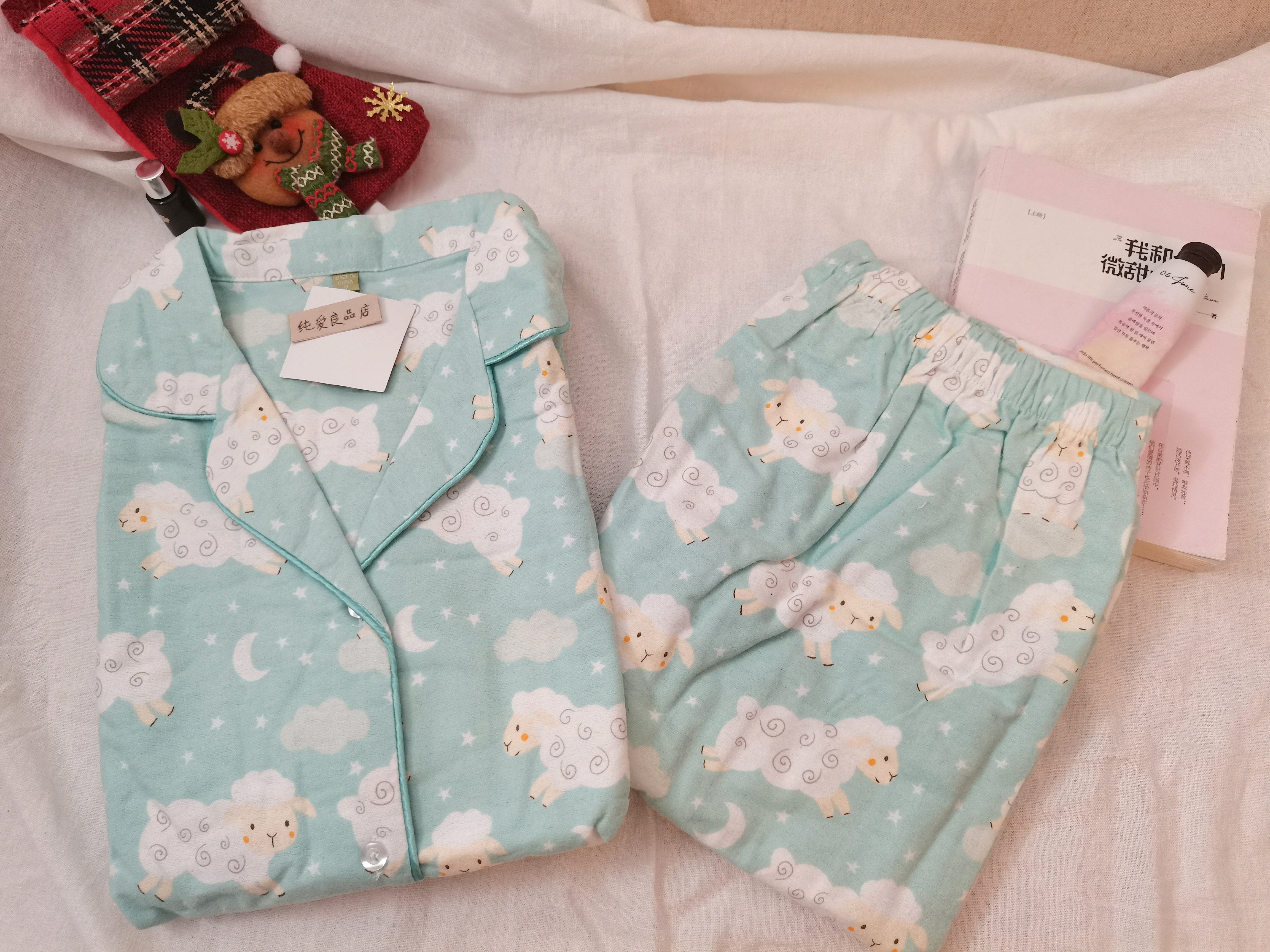 韩版国货春秋冬新款磨毛纯棉绒布睡衣家居服套装卡通ins女生小猫,淘宝优惠券,粉丝福利购,淘宝优惠卷