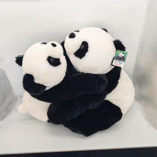 熊猫公仔趴趴毛绒玩具生日礼物女生可爱抱抱仿真正版pandaway - 图2