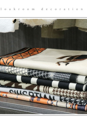 样板房衣帽间装饰品仿羊绒围巾