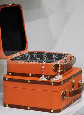 样板房衣帽间展厅衣柜收纳箱摆件