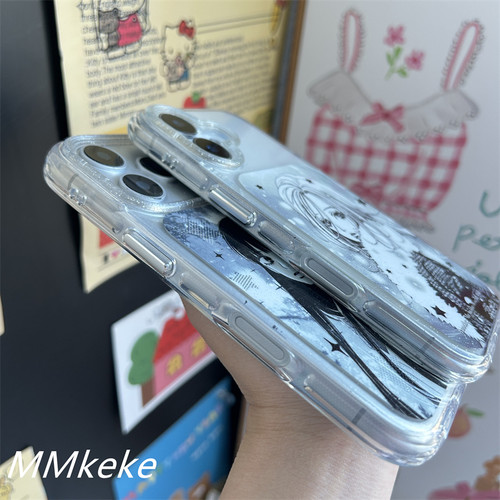 MMkeke日漫暗黑NANA大崎娜娜小松奈奈矢黑沼爽子双层手机壳动漫适用苹果17promax保护套iPhone16pm黑白15/14 - 图1