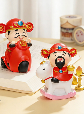 打工人财神爷马上暴富治愈摆件