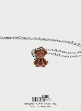 项链barcode甜酷ins小众情侣卡