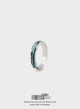 男女情侣铜镀银ins一对款