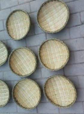 竹簸箕筲箕竹篓竹制品竹编农家乐