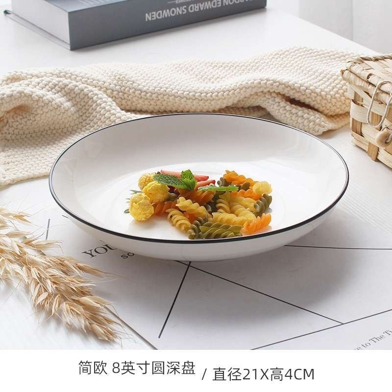 Japanese ceramic plates dish tray disc tableware set-图3
