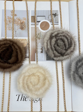 山茶花毛衣链长款抽拉设计