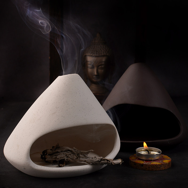 小窝窝头香炉圣木香具净化鼠尾草水晶消磁雪松多巴胺香薰托盘瓦纳,淘宝优惠券,粉丝福利购,淘宝优惠卷