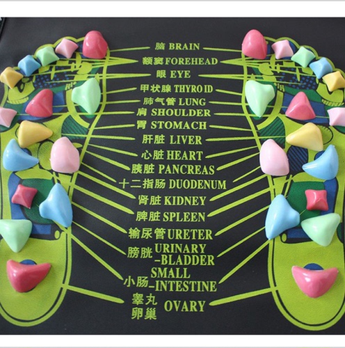 舒美健健康之路脚底按摩器仿鹅卵石踩石子路足底按摩垫足疗毯走毯