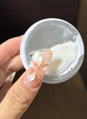 大瓶美甲白色雕花塑形胶不黏手