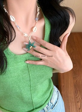云岛有羊超适合夏天的串珠项链女