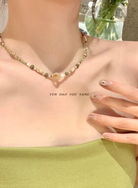 云岛有羊小众清新叠戴百搭锁骨链