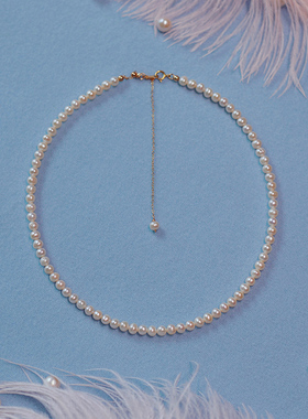 choker颈链淡水天然珍珠