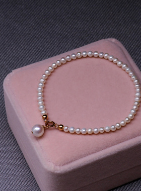 天然淡水小珍珠手链送礼物妇女王