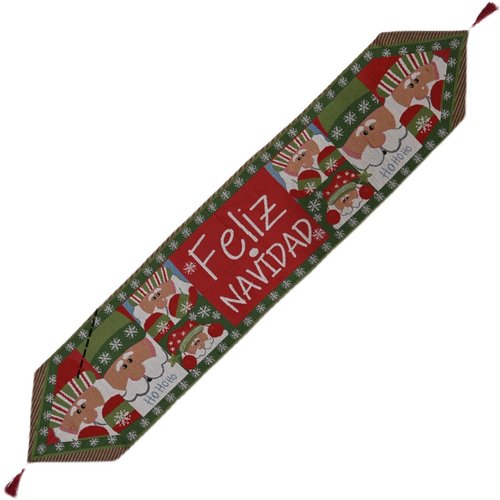 2025新款圣诞节装饰用品针织布桌旗创意圣诞桌布餐桌装饰居家装扮 - 图3