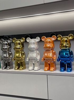 暴力熊摆件客厅轻奢电视柜酒柜玄