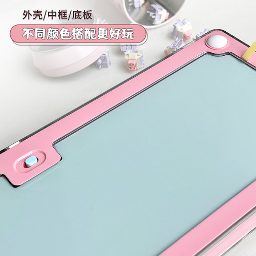 Ainbell【Base68-粉紫色系】键盘客制化机械热插拔三模DIY换装 - 图2