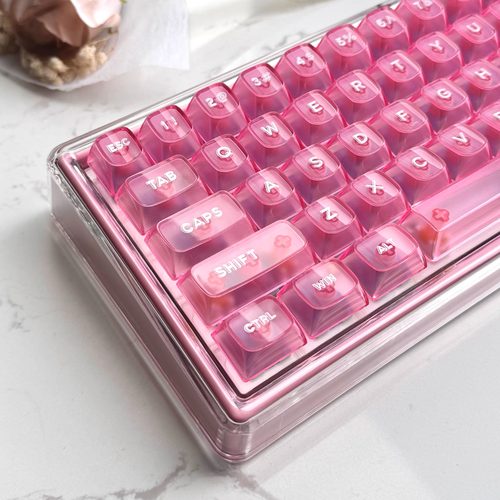 Ainbell【Base68-粉紫色系】键盘客制化机械热插拔三模DIY换装 - 图0