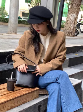 画家帽百搭女秋冬百搭八角帽