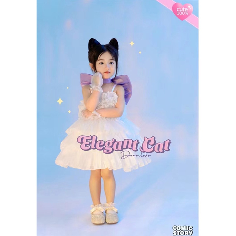 儿童摄影服装汤姆猫的梦中情猫cos女童公主裙影楼拍照礼服演出服,淘宝优惠券,粉丝福利购,淘宝优惠卷
