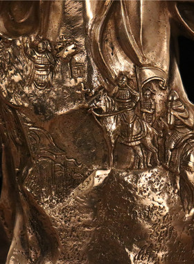 孙子桌面摆件铜像黄铜