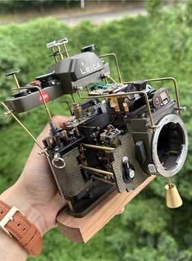 工艺古董立体相机欧式风装饰摆件