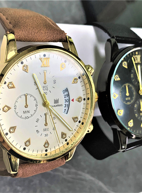 夜光防水钢带简约手表装饰摆件